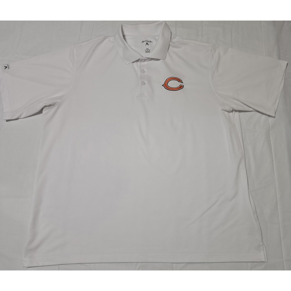 Chicago Bears Antigua Era Polo-2XL White